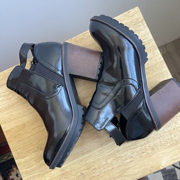 Rocket Dog Women's Reese Boxed In Pu Ankle Bootie 8.5 Black - Picture 5 of 12